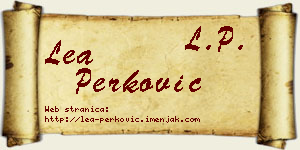 Lea Perković vizit kartica